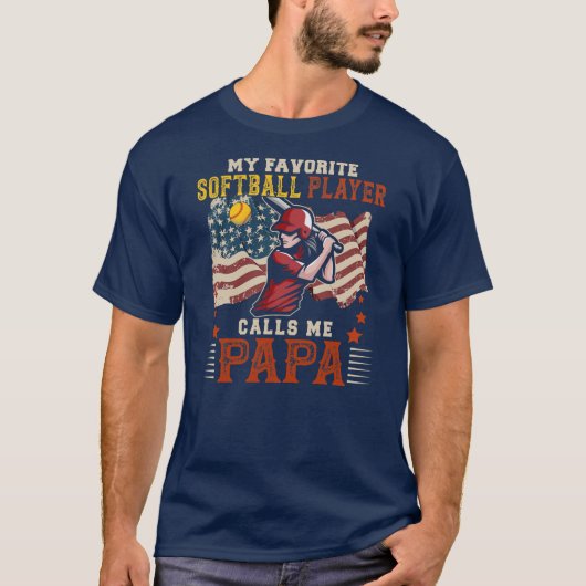 Mijn favoriete softwarespeler roept me Papa T-shirt (Voorkant)