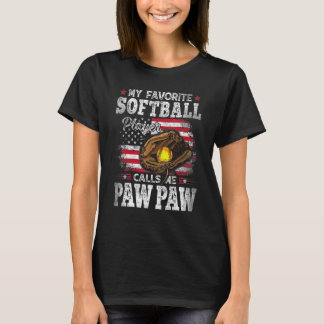 Mijn favoriete softwarespeler roept me Paw Ameri T-shirt