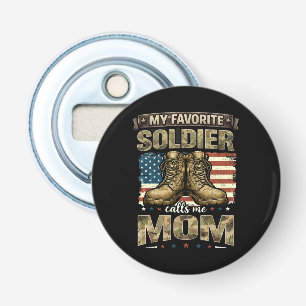 Mijn favoriete soldaat noemt me mama button flesopener