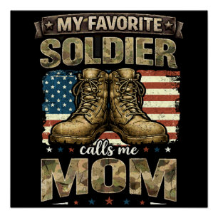Mijn favoriete soldaat noemt me mama perfect poster