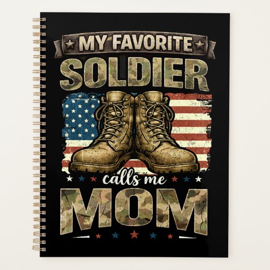Mijn favoriete soldaat noemt me mama planner (Voorkant)
