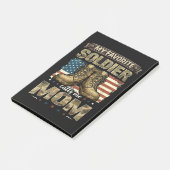 Mijn favoriete soldaat noemt me mama post-it® notes (Schuin)