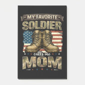 Mijn favoriete soldaat noemt me mama post-it® notes (Voorkant)