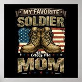 Mijn favoriete soldaat noemt me mama poster (Voorkant)
