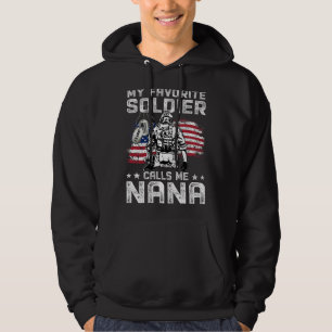 Mijn favoriete soldaat noemt me Nana Trots Leger Z Hoodie