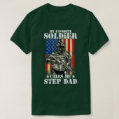 Mijn favoriete soldaat noemt me Stap pa Soldadier  T-shirt (Design voorkant)