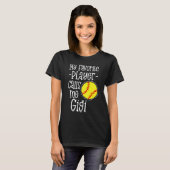 Mijn favoriete speler noemt me Gigi Softball Game  T-shirt (Voorkant volledig)