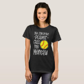 Mijn favoriete speler noemt me Memaw Softball Game T-shirt (Voorkant volledig)