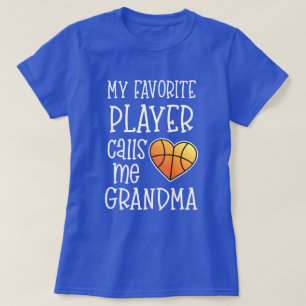 Mijn favoriete speler noemt me oma Basketball T-shirt