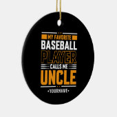 Mijn favoriete speler noemt me oom keramisch ornament (Rechts)