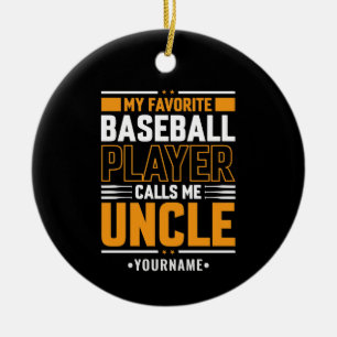 Mijn favoriete speler noemt me oom keramisch ornament
