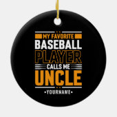 Mijn favoriete speler noemt me oom keramisch ornament (Achterkant)