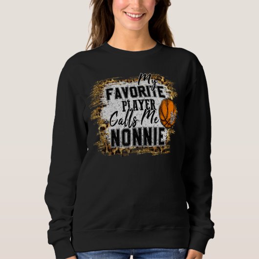 Mijn favoriete speler roept me Nonnie Basketball M Trui (Voorkant)