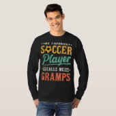 Mijn favoriete Speler van de Voetbal roept me Vint T-shirt (Voorkant volledig)