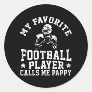 Mijn favoriete speler van het Football roept me Pa Ronde Sticker