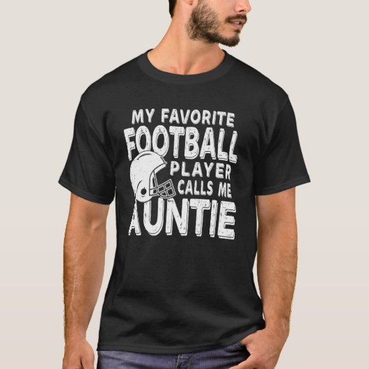 Mijn favoriete speler van het Football roept me ta T-shirt (Voorkant)