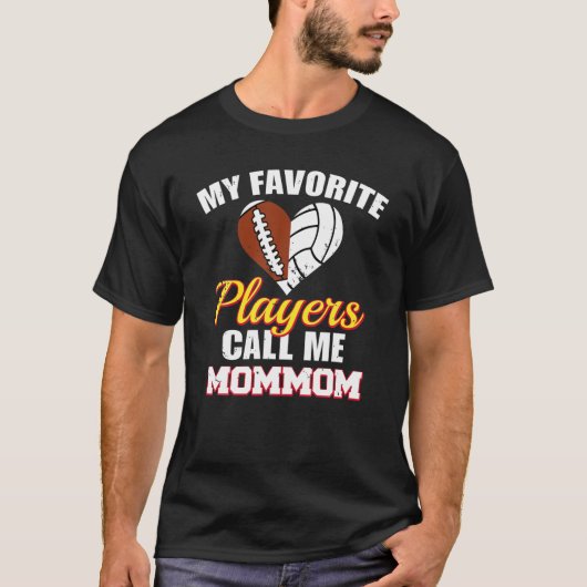 Mijn favoriete spelers noemen me Gememom Funny Foo T-shirt (Voorkant)