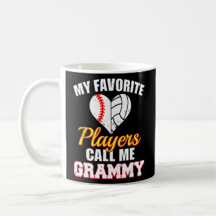Mijn favoriete spelers noemen me Grammy Baseball V Koffiemok