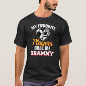 Mijn favoriete spelers noemen me Grammy Sockey G T-shirt (Voorkant)
