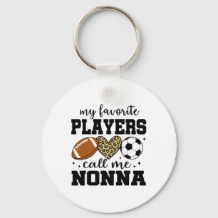 Mijn favoriete spelers noemen me Nonna Voetbal  Sleutelhanger