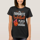 Mijn favoriete spelers noemen me oma Basketball Gr T-shirt (Voorkant)