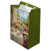 Mijn favoriete stoel, kat medium cadeauzakje (Voorkant Gekanteld)