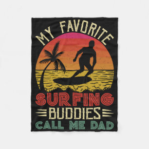 Mijn favoriete surfvrienden noemen me papa fa fleece deken