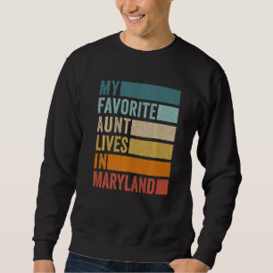 Mijn favoriete tante woont in Maryland Vintage Trui