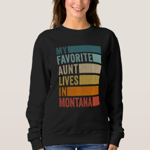 Mijn favoriete tante woont in Montana vintage Trui