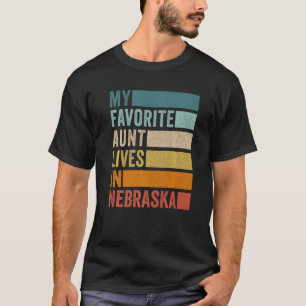 Mijn favoriete tante woont in Nebraska Vintage T-shirt