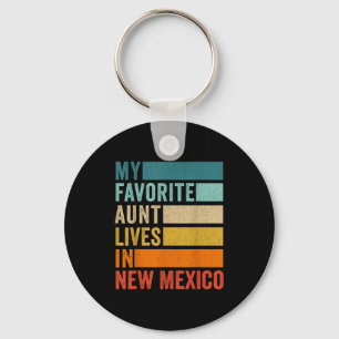 Mijn favoriete tante woont in New Mexico Vintage Sleutelhanger
