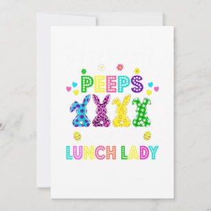Mijn favoriete toppen noemen me Lunch Lady Pasen Kaart