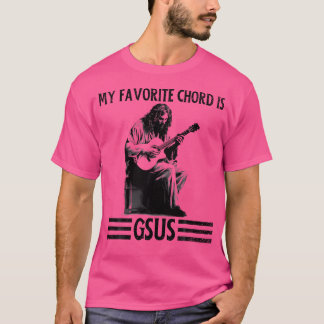 Mijn favoriete touwtje is Gsus Jesus die Guitar Fu T-shirt