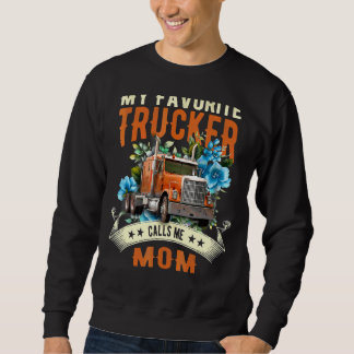 Mijn favoriete trucker noemt me mam bloemengelukki trui