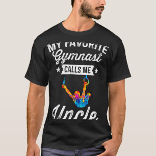 Mijn favoriete turner noemt me oom gymnastiek t-shirt