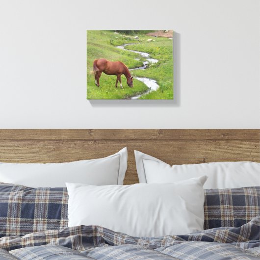 "Mijn favoriete" uitgerekte canvas print (Insitu (Slaapkamer))
