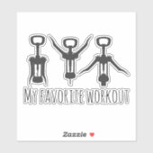 Mijn favoriete uitvinding van Wine Tumbler Funny Sticker (Vel)