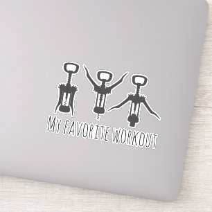 Mijn favoriete uitvinding van Wine Tumbler Funny Sticker