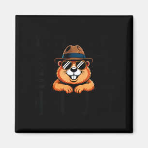 Mijn favoriete vakantiedag Groundhog Day Vlag van Magneet