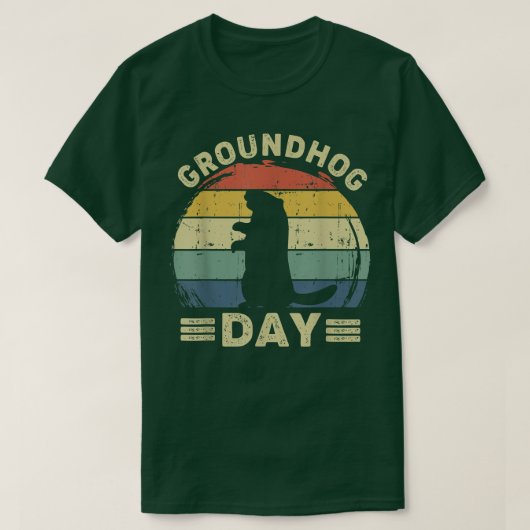 Mijn favoriete vakantiegaand Hog Sunset Groundhog  T-shirt (Design voorkant)