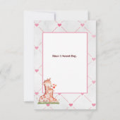 Mijn favoriete Valentijn 3,5" x 5" Flat Wenskaart Bedankkaart (Achterkant)