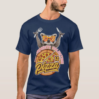 Mijn favoriete Valentijn is pizza T-shirt