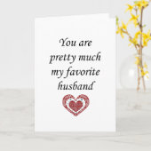 Mijn favoriete Valentijnshusband Kaart (Gele Bloem)