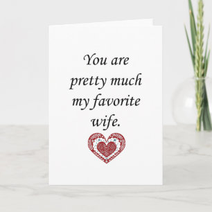 Mijn favoriete Valentijnsvrouw Kaart