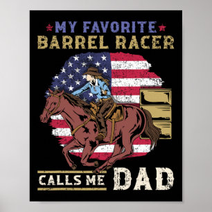 Mijn favoriete vatenracer noemt me Pap I Horse Rid Poster