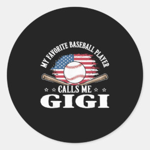 Mijn favoriete verkochte speler noemt me Gigi Usa- Ronde Sticker