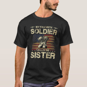 Mijn favoriete verkoper belt me zuster Proud Arm T-shirt