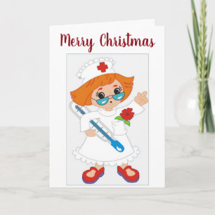 *** MIJN FAVORIETE VERPLEEGKUNDIGE** MET KERST FEESTDAGEN KAART