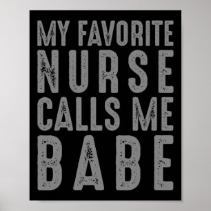 Mijn favoriete verpleegster noemt me baby - verpl poster