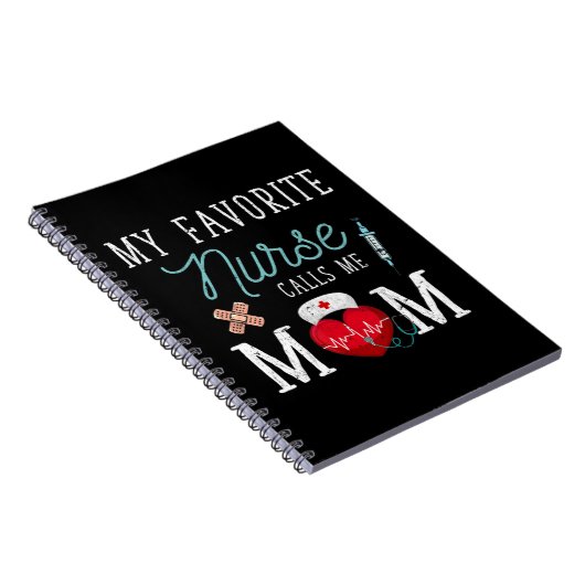Mijn favoriete verpleegster noemt me mama Stethosc Notitieboek (Rechterzijde)